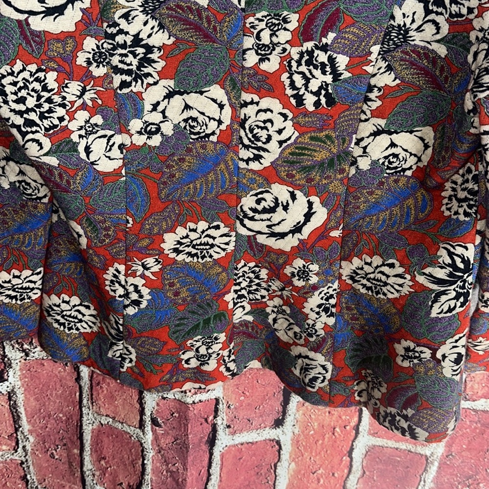 Bigio Collection Floral women’s Blackzer size 10 - Picture 11 of 12